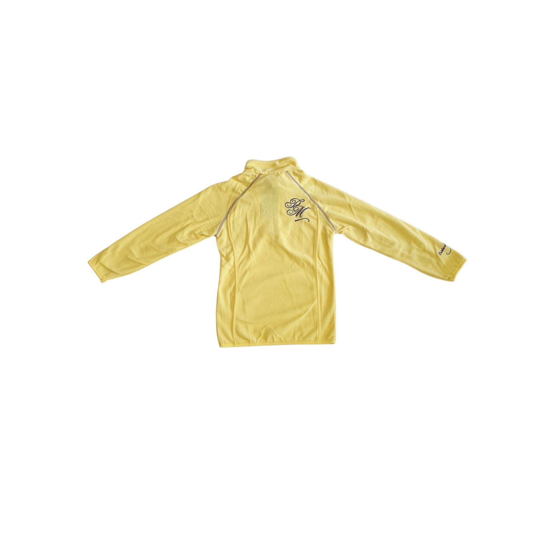 Micro fleece half zip sweatshirt for girls Peak Mountain Gafine