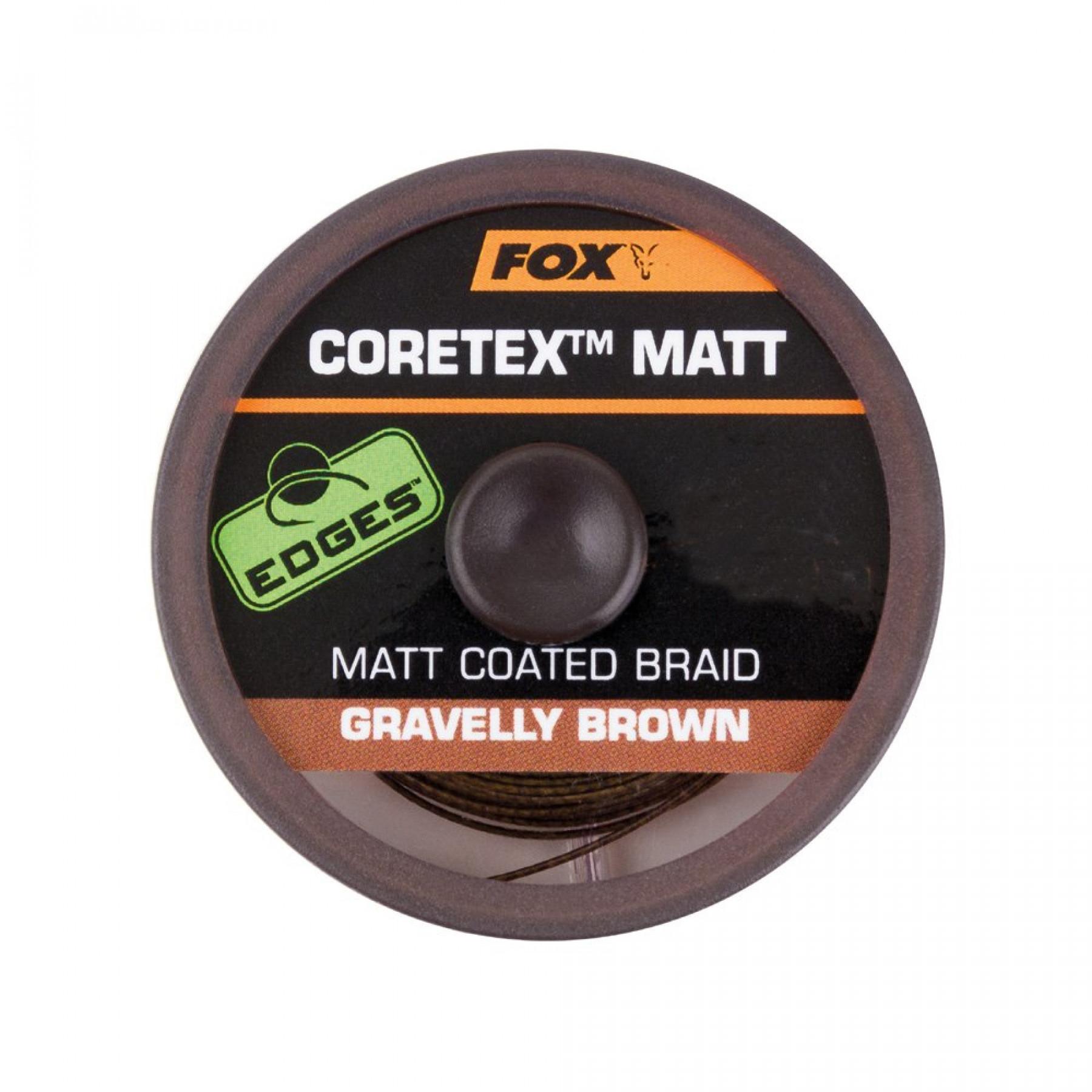 Braided wire Fox Matt Gravelly Brown 25lb – 20m Edges