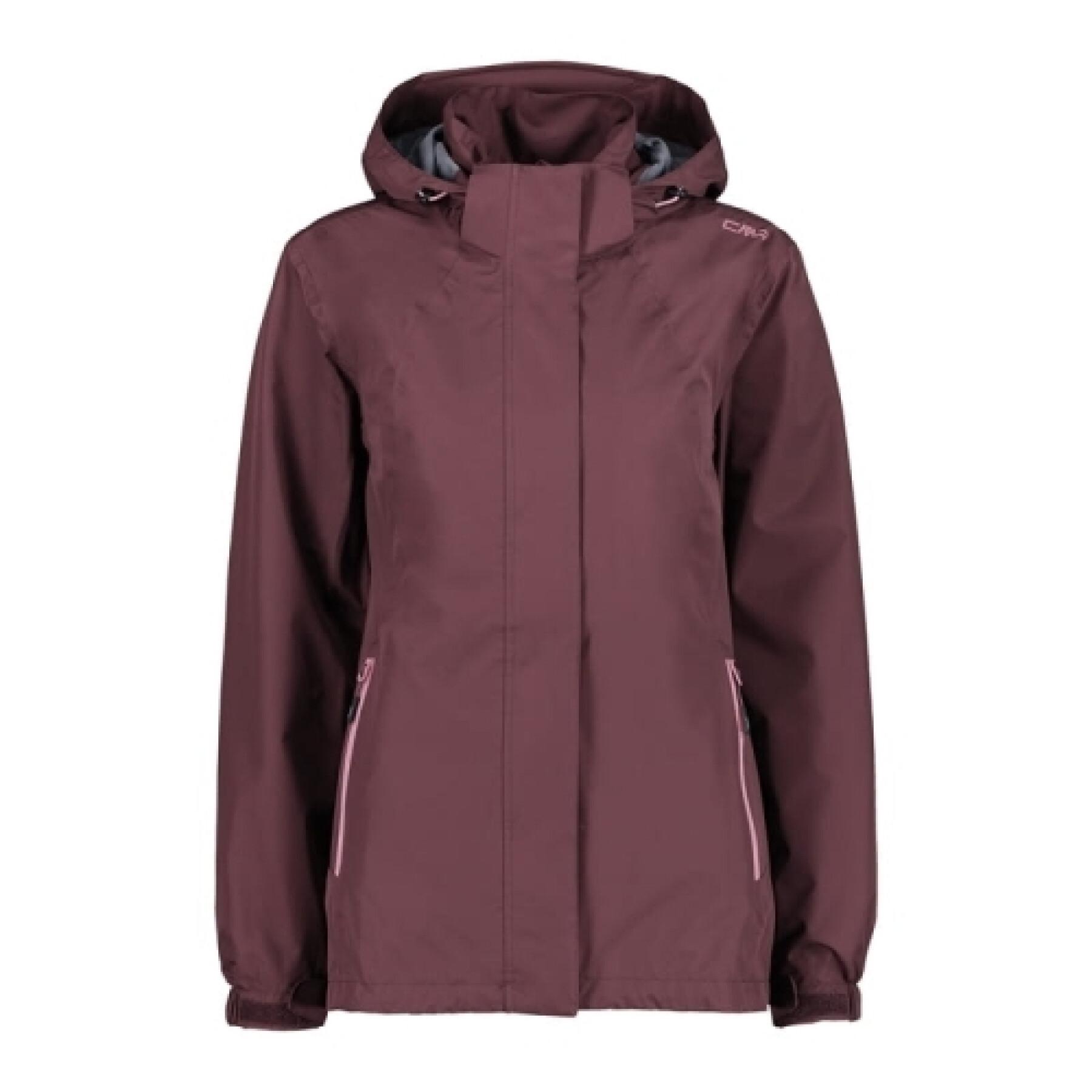 Waterproof hooded jacket with ventilation for women CMP