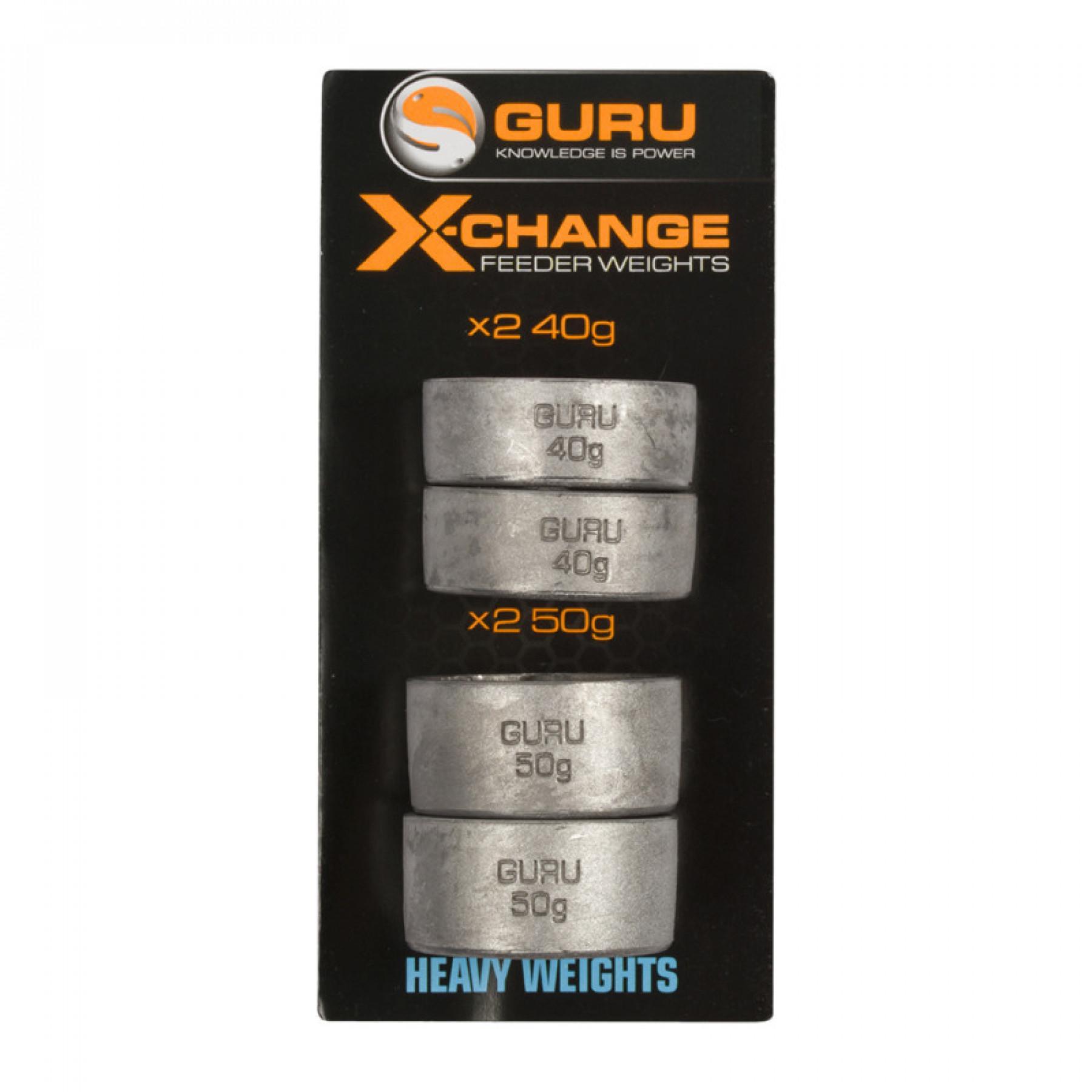 Loader weight Guru X-Change Distance Feeder 2x40g 2x50g