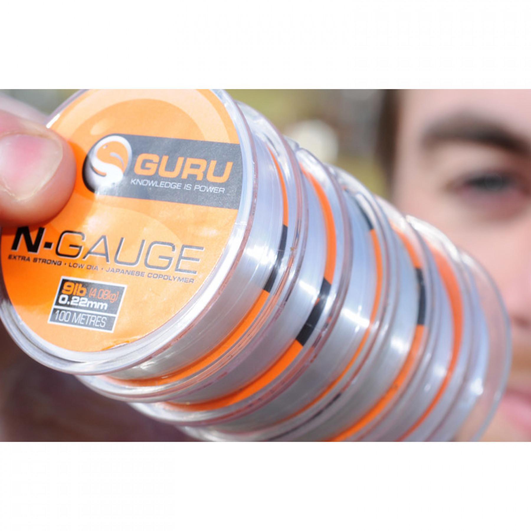 Nylon line for leaders Guru N-Gauge (0,22mm – 100m)