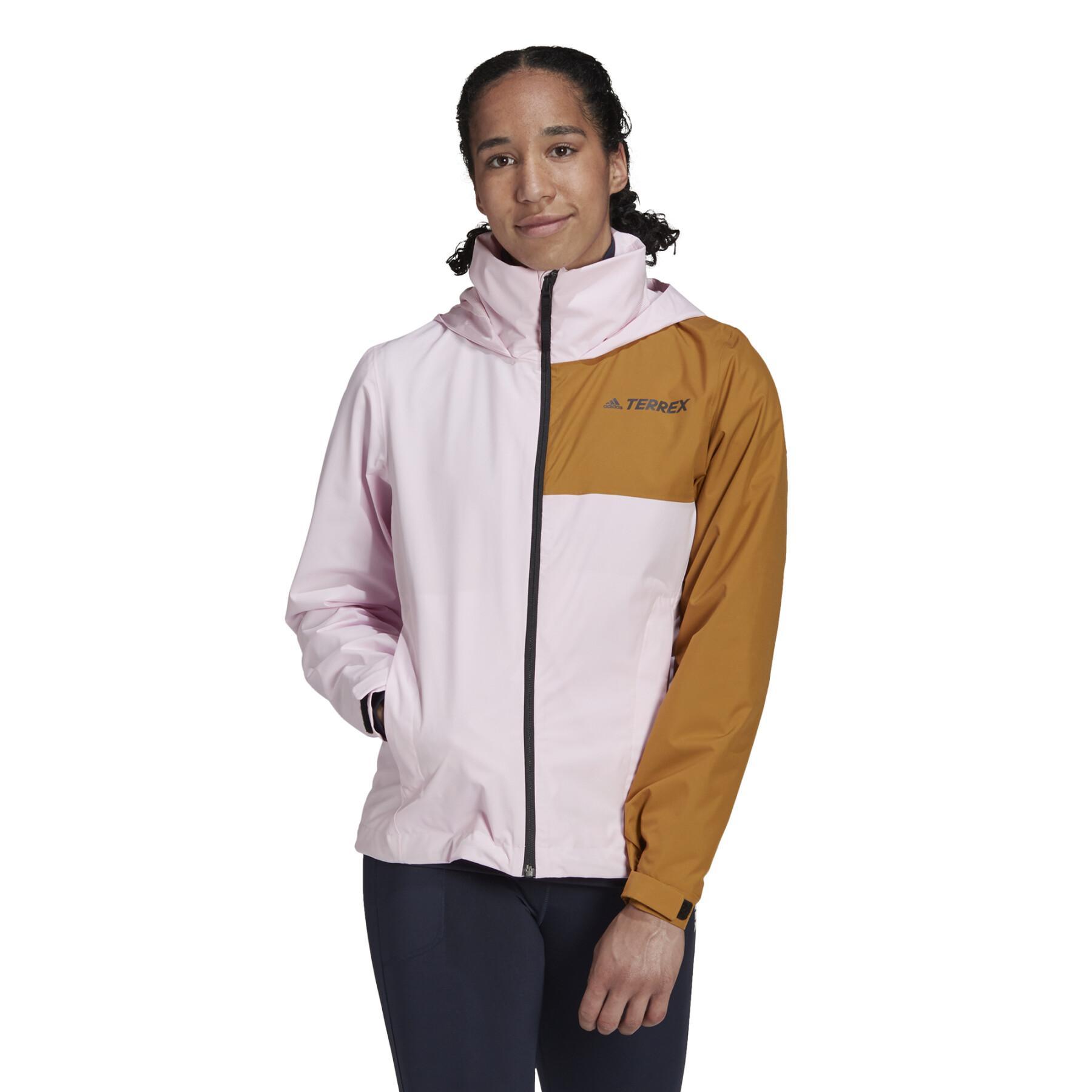 Women\'s waterproof jacket adidas Primegreen Hiking Multi Two-Layer - Clothing Jackets Terrex - 
