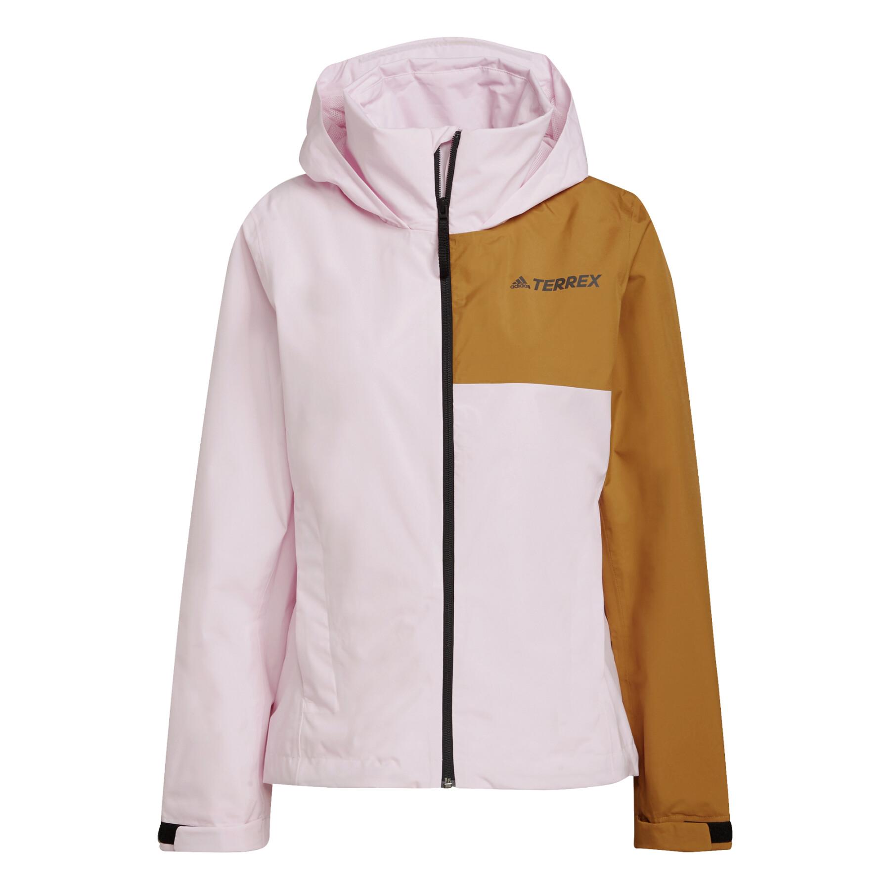 Two-Layer jacket Multi adidas Terrex waterproof Hiking Primegreen - - Jackets Clothing Women\'s -