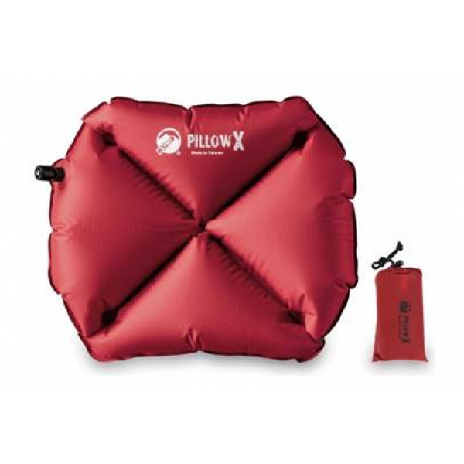 Inflatable pillow with head support system Klymit pillow X