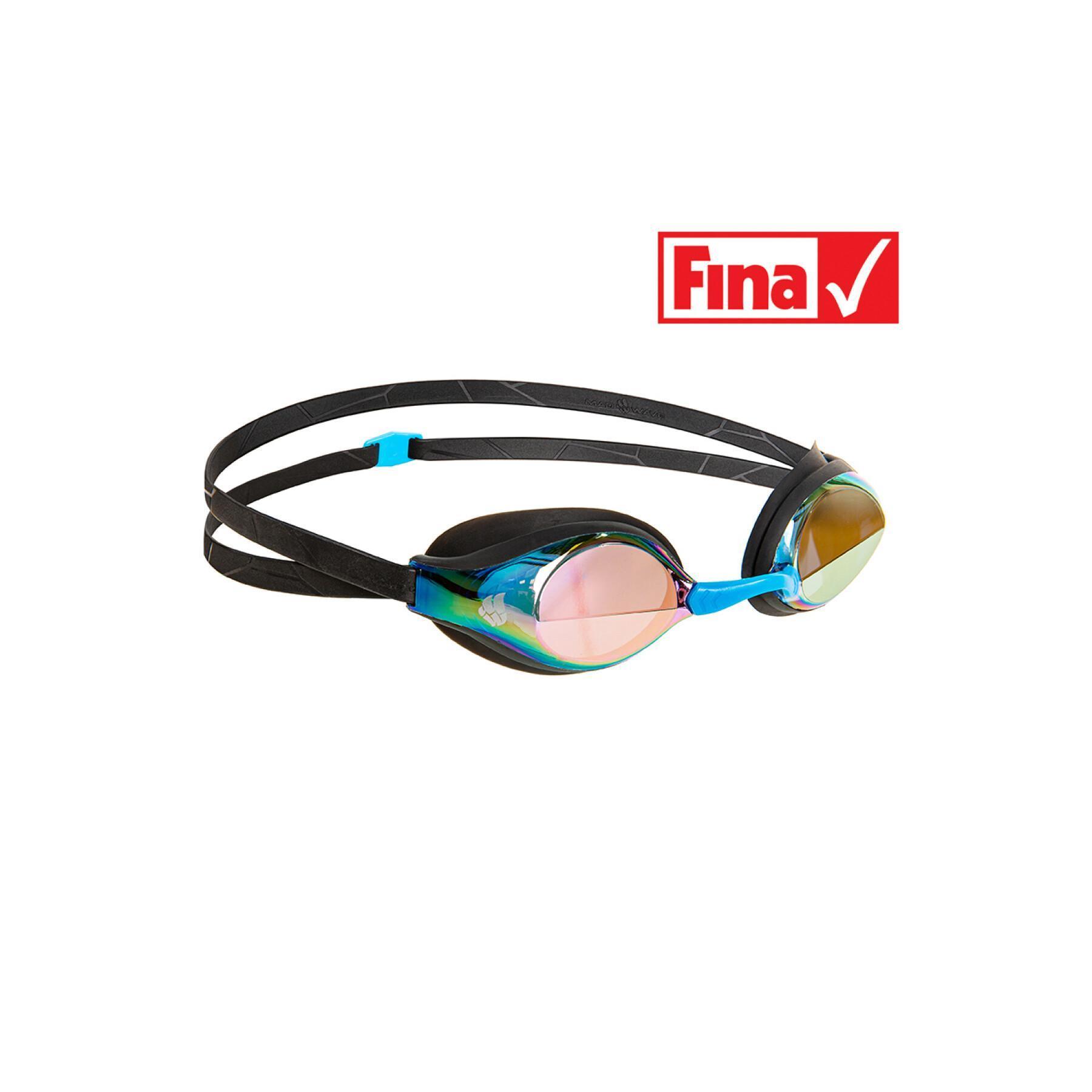 Swimming goggles Mad Wave Record Breaker Rainbow