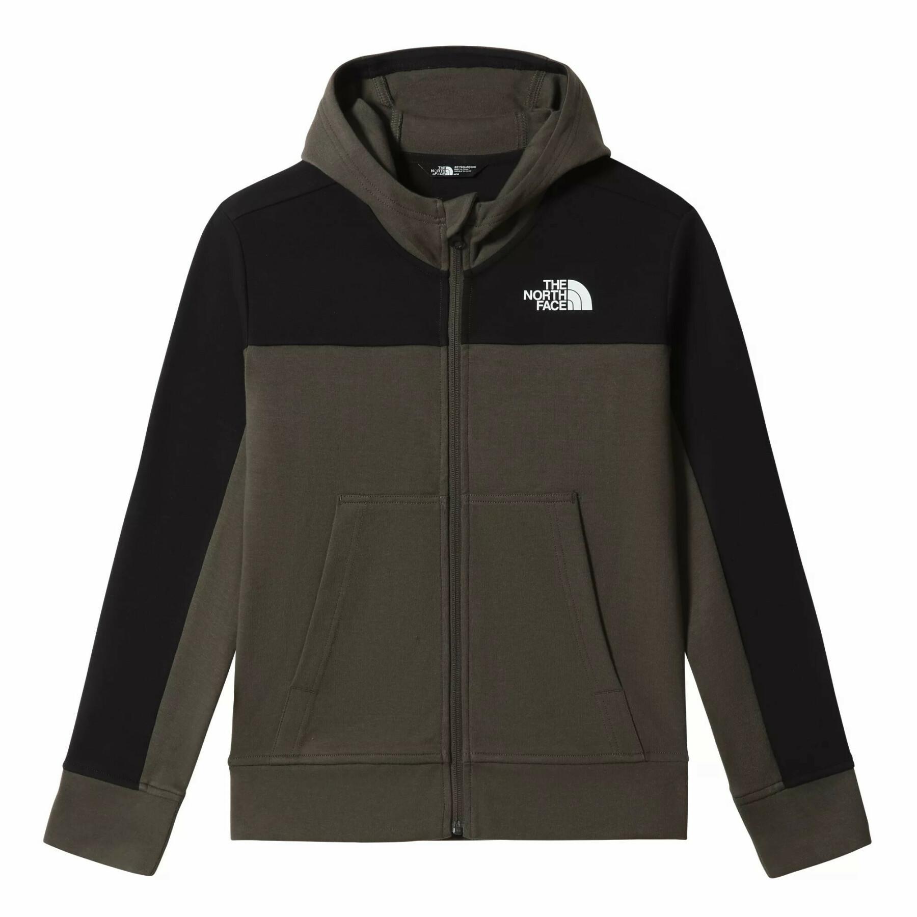 Boy's zip-up sweatshirt The North Face Slacker