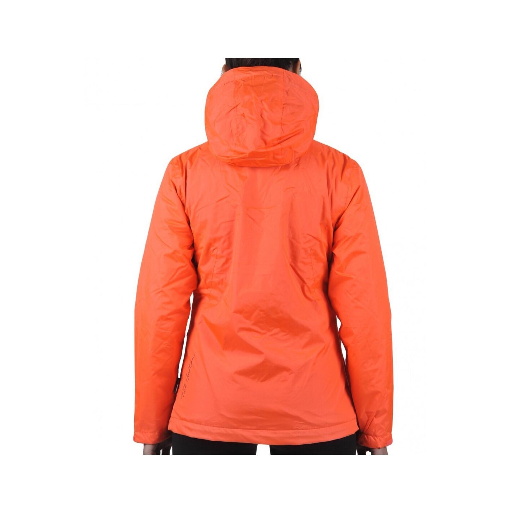 Women's double fleece waterproof jacket Peak Mountain Ajik