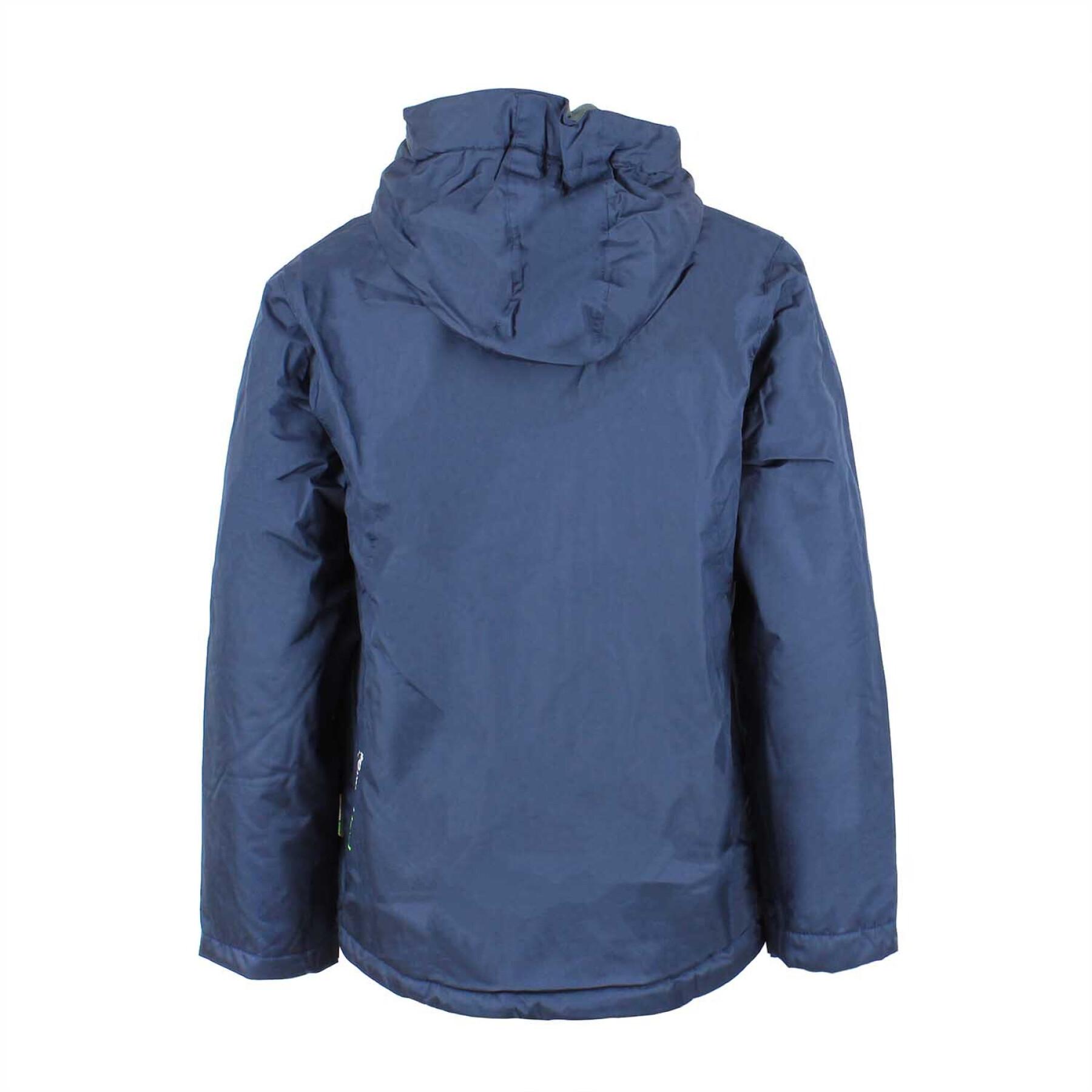 Waterproof double fleece jacket for children Peak Mountain Ecajik