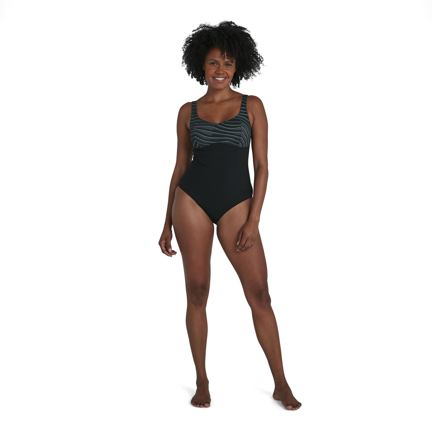 1-piece swimsuit printed contlustre woman Speedo SCU