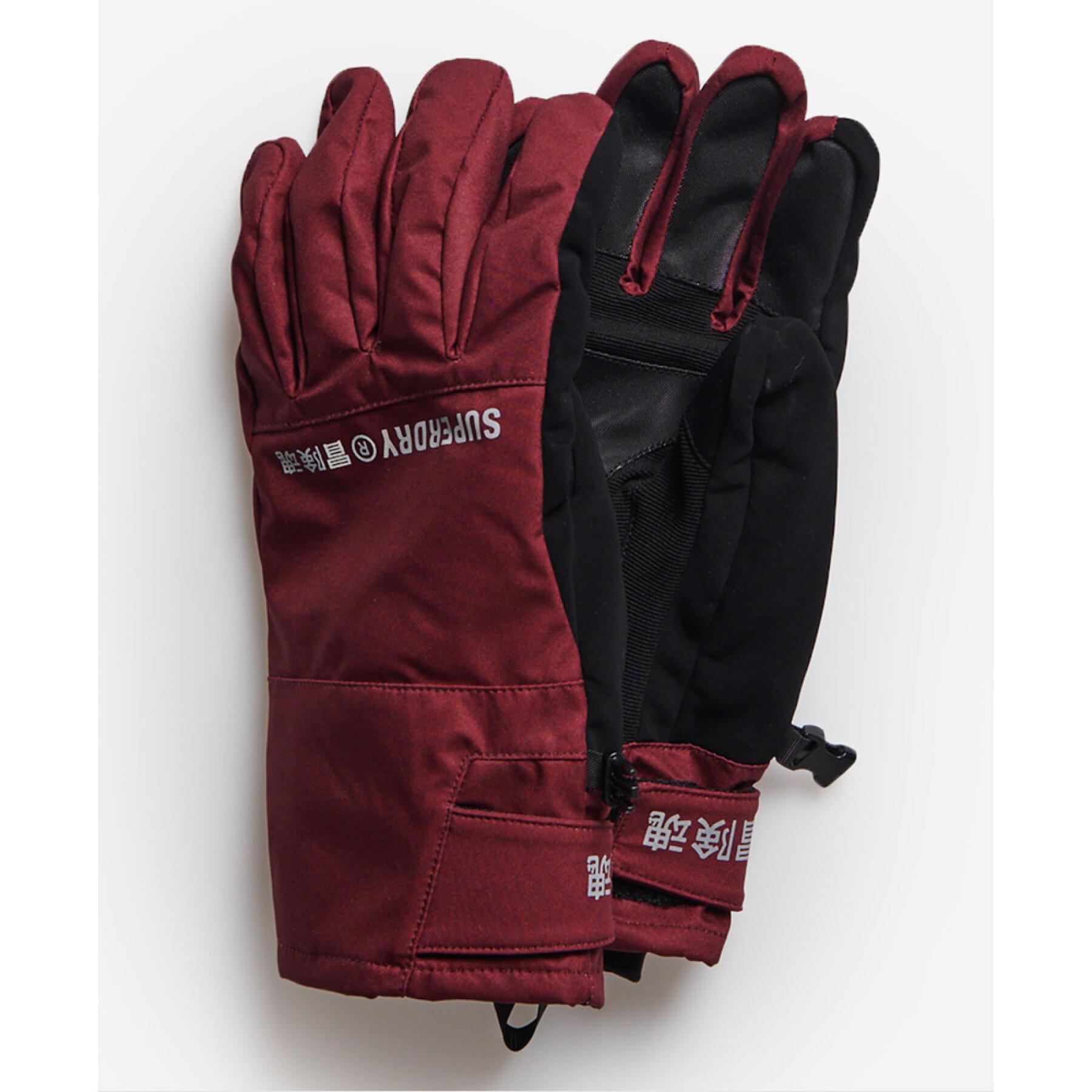 Women's ski gloves Superdry Snow