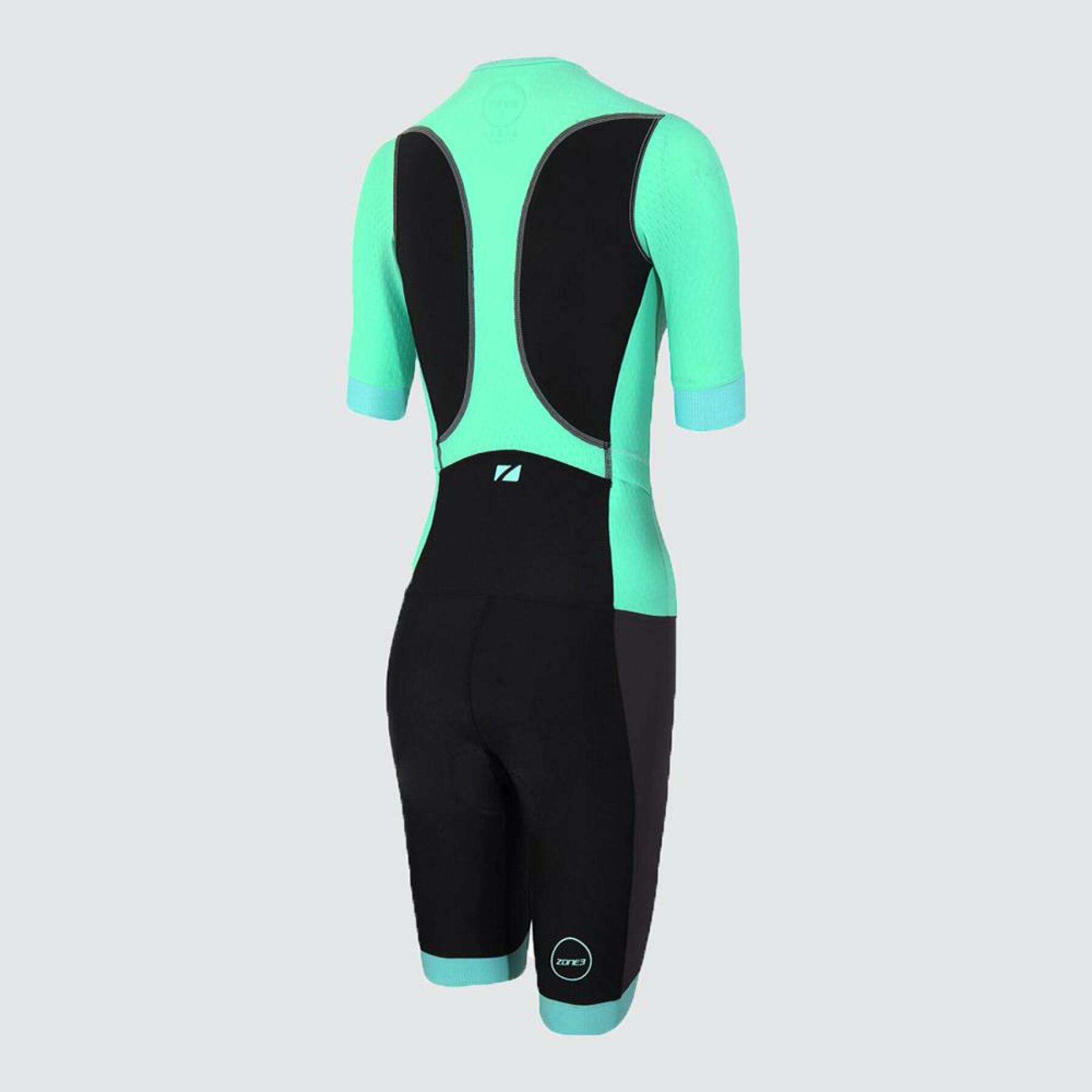 Women's jumpsuit Zone3 trifonction aquaflo manches courtes trisuit