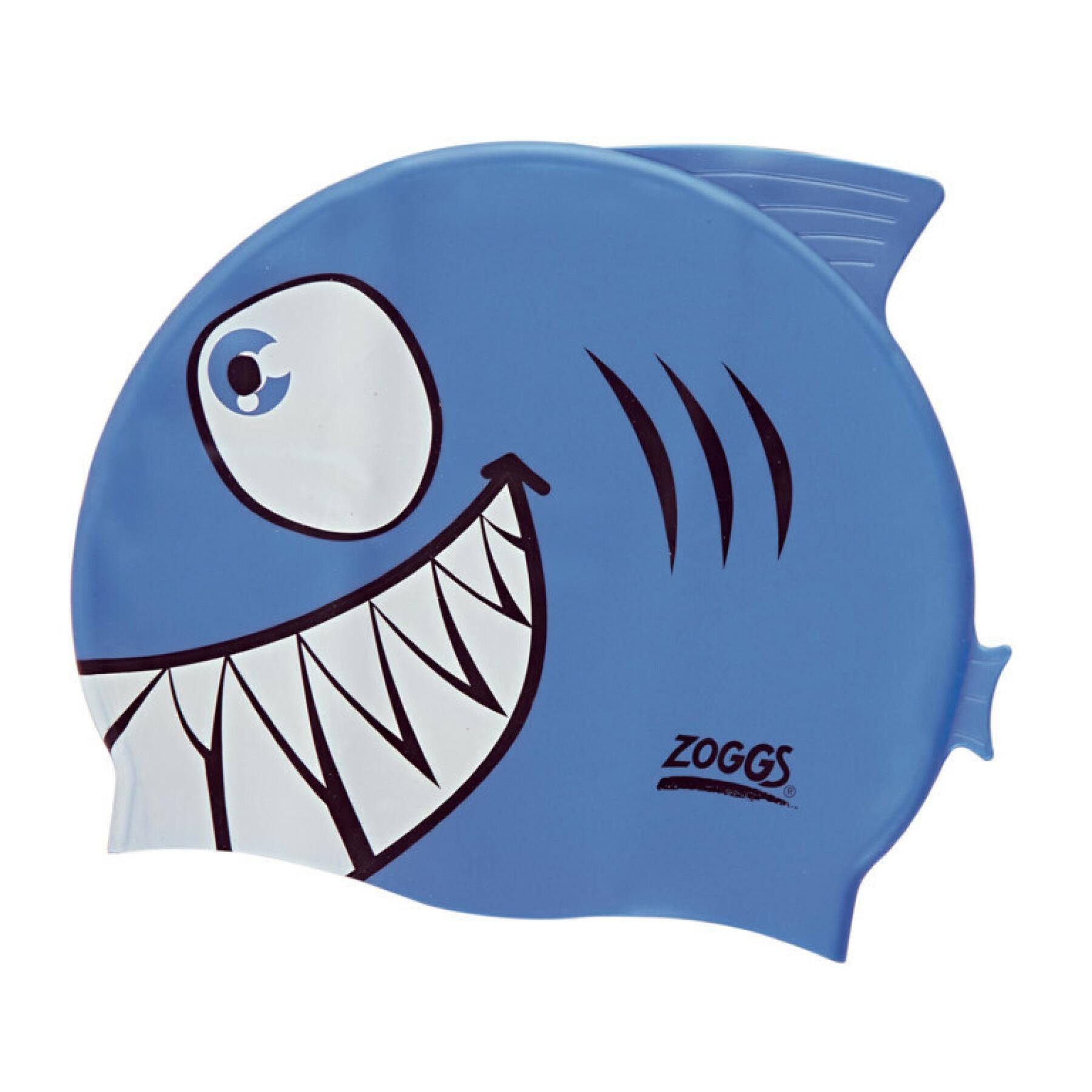 Multicolored silicone bathing cap with child character Zoggs