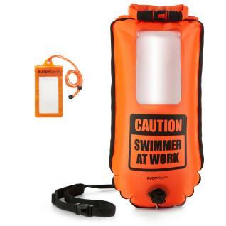 Safety buoy with smartphone comportiment BuddySwim