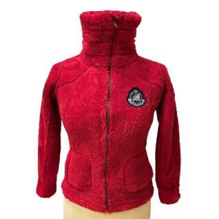 Girl's fleece jacket Peak Mountain coral sherpaGasana
