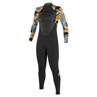 Girls' full-zip back wetsuit O'Neill Epic 4/3