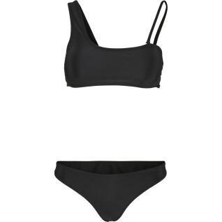 Women's bikini Urban Classics recycled asymmetric top