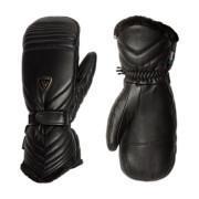 Waterproof leather ski mittens for women Rossignol Select IMPR
