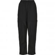 Women's trousers Urban Classics shiny crinkle nylon zip- large sizes